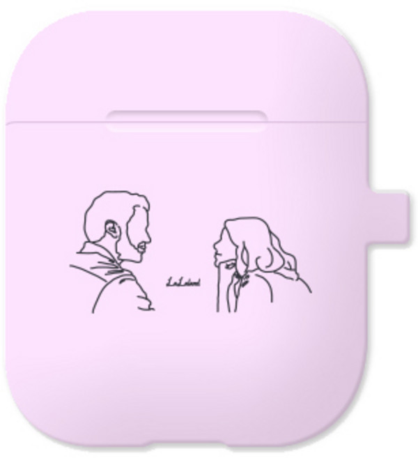 원베스트 시즌1 에어팟 실리콘 케이스, 커플대화