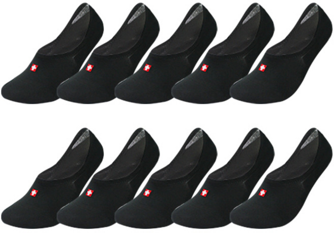 스위스밀리터리 남성용 드라이쿨 덧신 10족 양말 SM-67