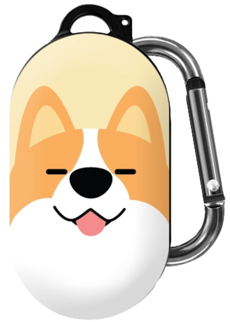 아이무이 갤럭시 버즈 시즌5 케이스, 눈떠 웰시코기