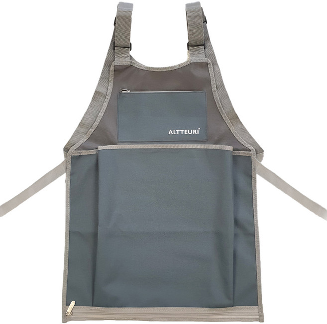 알뜨리 다담아 앞치마, 그레이, 1개