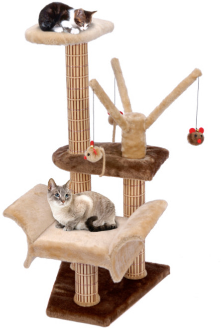 펜플렉스 소파형 중형 캣타워, BEIGE, 1개