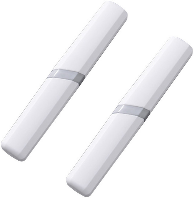 알럽홈 다이애거널 스타일 칫솔 케이스 세트 화이트, 2세트