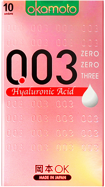 오카모토 003 히알루론산 슬림 일반형 콘돔, 10개입, 1개