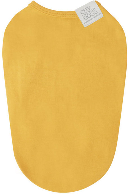 퍼피엔젤 반려견용 MAC 데일리 민소매 티셔츠, 289Yellow, 1개