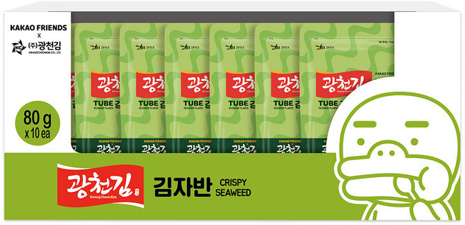 카카오프렌즈 광천김 김자반, 40g, 20개