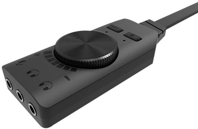 한빛 크리에이티브 사운드 7.1채널 USB 외장형 사운드카드, GS7, 1개