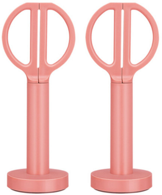 누사인 ABS 스탠딩 가위 NS051, 로즈핑크, 2개