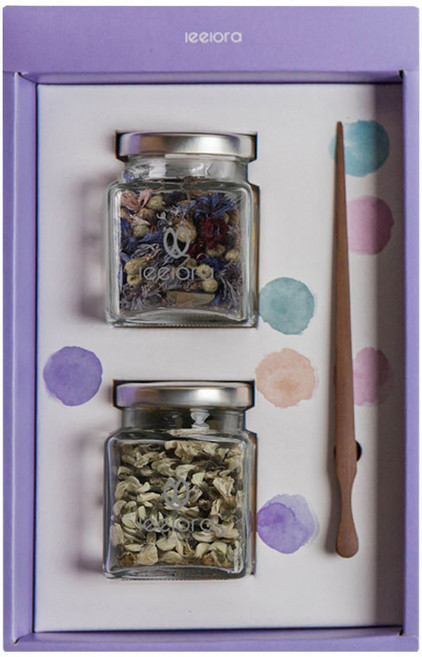 리로라 꽃차 선물세트, 수레국화 6g + 아카시아 7g + 화차집게 + 쇼핑백 + 엽서, 1세트