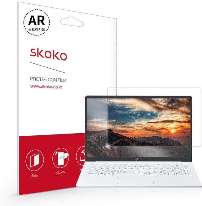 스코코 울트라샤프 AR 노트북 액정보호필름 LG그램 2018 15Z980용, 1세트