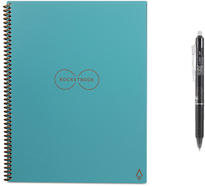ROCKETBOOK Everest 智慧筆記本 Letter A4 + 筆, 淺藍色, 1套