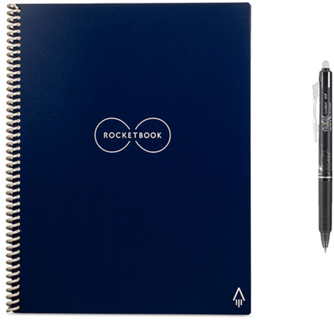 ROCKETBOOK Everest 智慧筆記本 Letter A4 + 筆, 深藍色, 1套