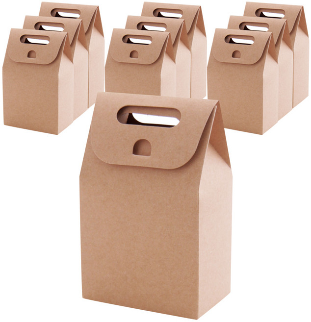 봄91 스탠드 핸들 상자 9호 + 스티커, 크라프트, 10세트