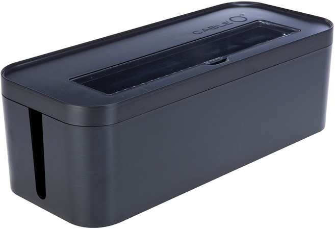 리템 케이블 O 플러스 정리함, 1개, 다크그레이