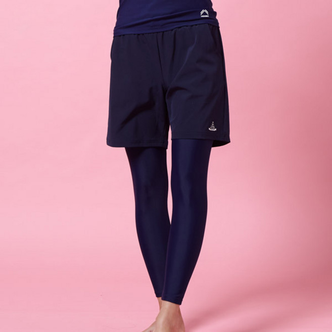 쿠기어드벤쳐 여성용 우븐스판 워터레깅스 수영복 KF-M393