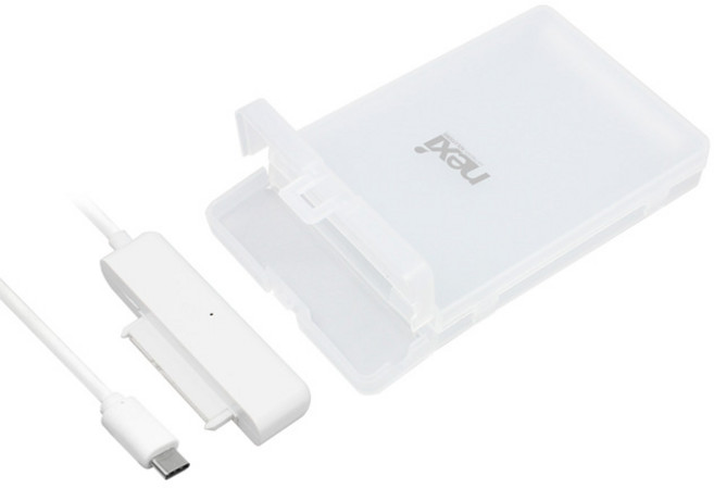 넥시 USB3.1 C 타입 2.5인치 외장하드 케이스, NX-218U31, 1개