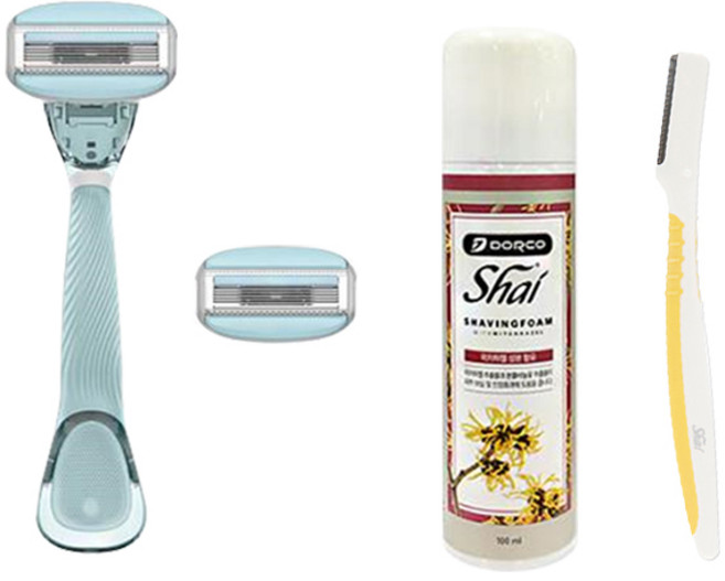 도루코 샤이모이스쳐 여성 면도기세트, 1개, 1개입