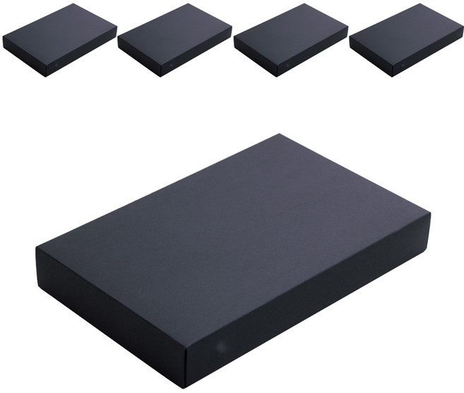 기프트 상자 34호 34 x 22 x 4.8 cm, 블랙, 5개