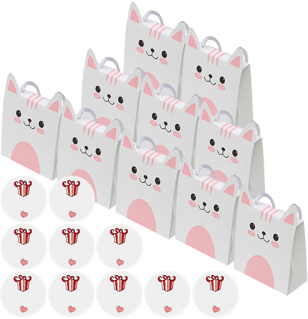 킨더맘 어린이집 생일선물 포장세트, 핑크, 10개