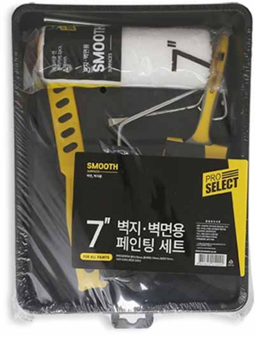 프로셀렉트 벽지 벽면 페인팅 세트 핸드믹서 + 페인트오프너 + 브러쉬 + 트레이 + 롤러, 1세트