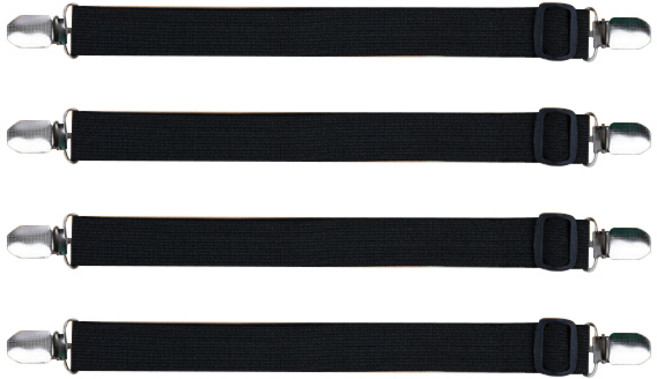 엠디글로벌 침대시트 고정집게, 블랙, 4개