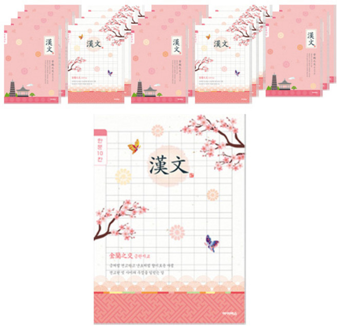 아이비스 초등3-6 한문 10칸 여아용 11078, 랜덤 발송, 20개