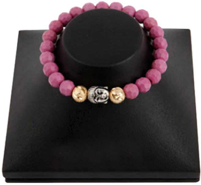 세븐스타 희토류 염주팔찌 인디핑크 금볼장식 석가 3XL, 1개