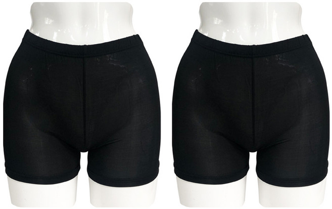 올리비아바비 인견 솔리드 스판 2부 속바지 2p