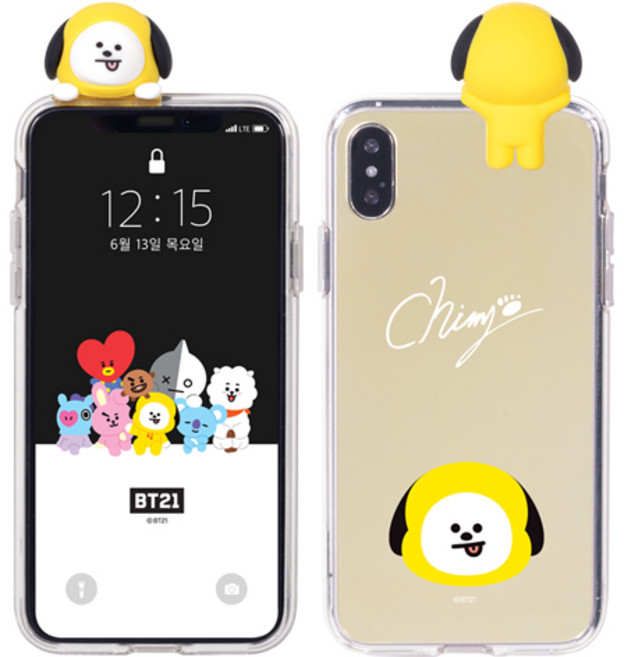 BT21 미러 빼꼼 휴대폰 케이스