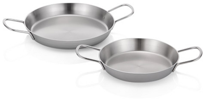 에델코첸 인덕션 통3중 직화 에델빠에야 후라이팬세트 2개, 20cm + 24cm, 1세트