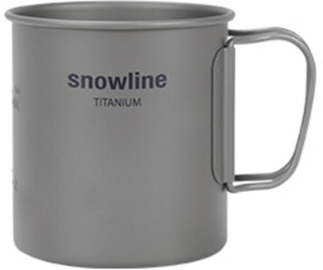 snowline 鈦製馬克杯 SN95UCW003 450ml, 混合顏色, 1個