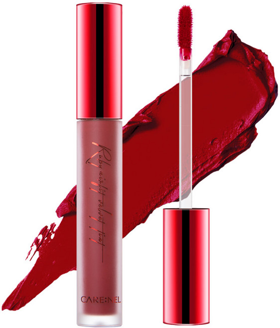 까레넬 루비 에어핏 벨벳 틴트, 4.5g, 1개, 04 플럼 버건디