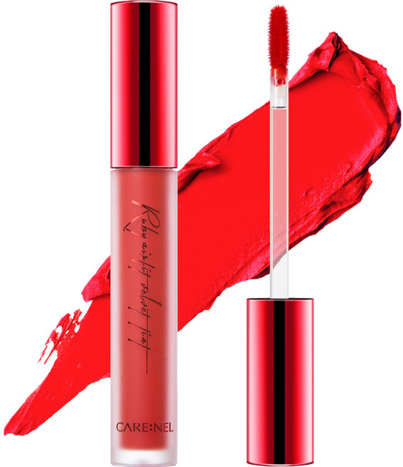 까레넬 루비 에어핏 벨벳 틴트, 4.5g, 1개, 01 오렌지 레드