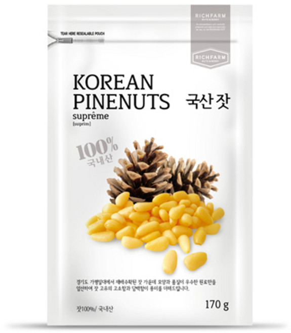 RichFarm Nuts 松子仁, 170克, 1個