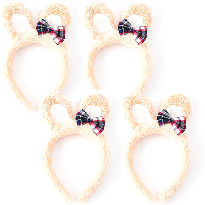 파티쇼 귀염곰돌이 머리띠, 혼합 색상, 4개