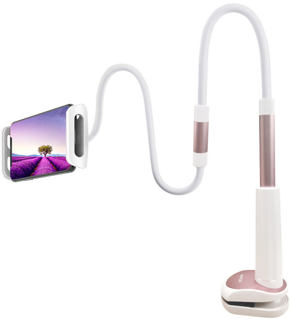 요이치 브라이트 스마트폰 거치대 YSH-200, WHITE + BABY PINK, 1개