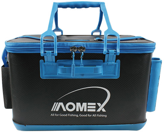 아오맥스 크릴바구니 낚시 하드 밑밥통 45L, 블랙 + 블루
