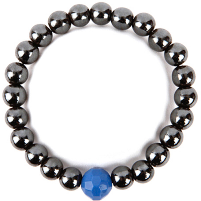 세븐스타 파워볼 자석 팔찌 3XL 블루 8mm, 1개