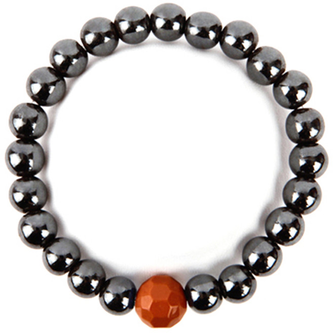 세븐스타 파워볼 자석 팔찌 3XL 브라운 8mm, 1개