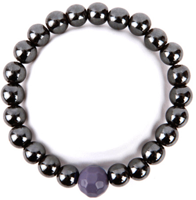 세븐스타 파워볼 자석 팔찌 3XL 바이올렛 8mm, 1개