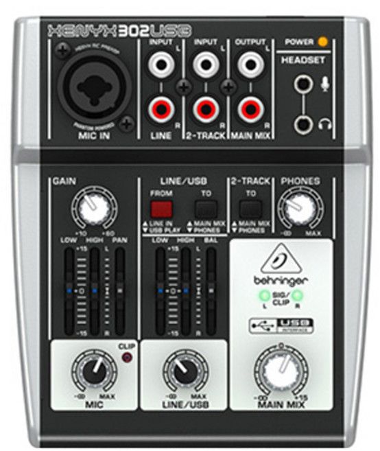 배링거 XENYX 302USB 오디오인터페이스