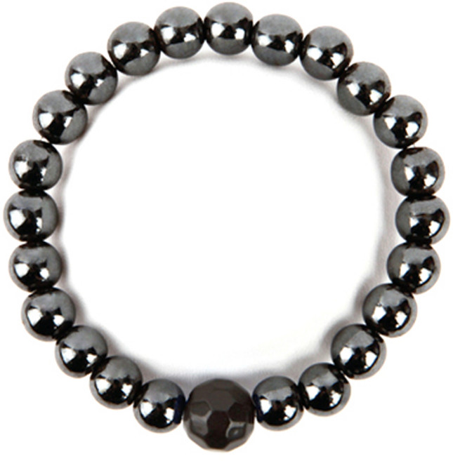 세븐스타 파워볼 자석 팔찌 8mm 3XL 블랙, 1개
