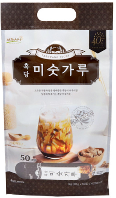 태광선식 흑당 미숫가루, 50개, 20g