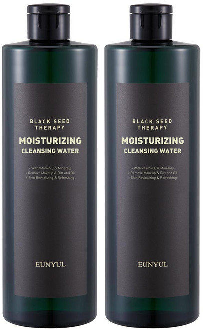 은율 블랙씨드 테라피 모이스춰라이징 클렌징워터, 500ml, 2개