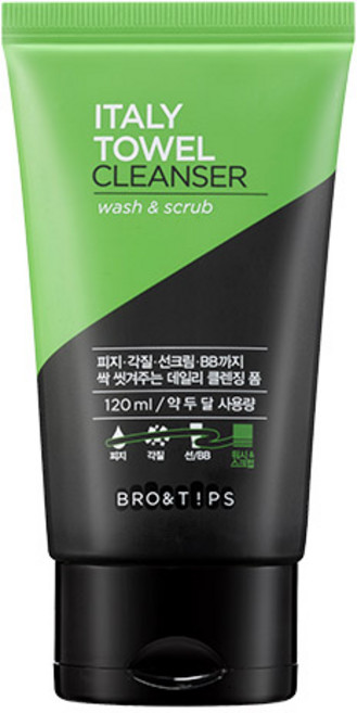 브로앤팁스 이태리타월 클렌징 폼, 120ml, 1개