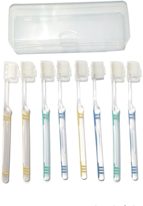 대영 고급 덴탈 치과칫솔 랜덤 발송 8p + 케이스, 1세트