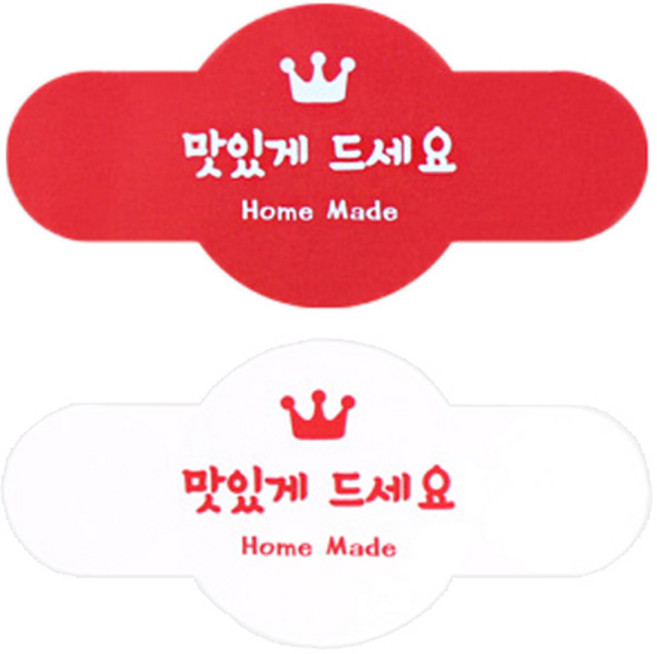 피크닉하우스 맛있게드세요 미니팝스티커 100p, 혼합 색상, 1세트