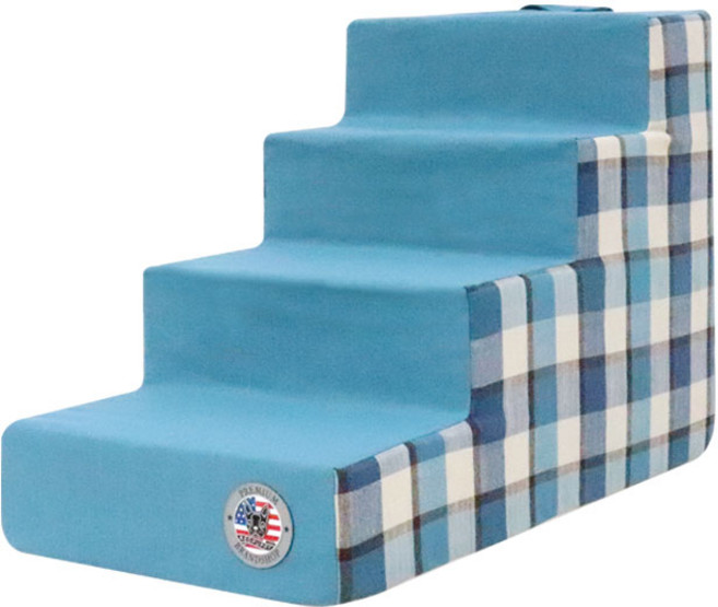 레드퍼피 런던 체크 펫스텝 마블스펀지, 딥블루, 1개