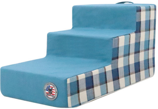 레드퍼피 런던 체크 펫스텝 마블스펀지, 딥블루, 1개