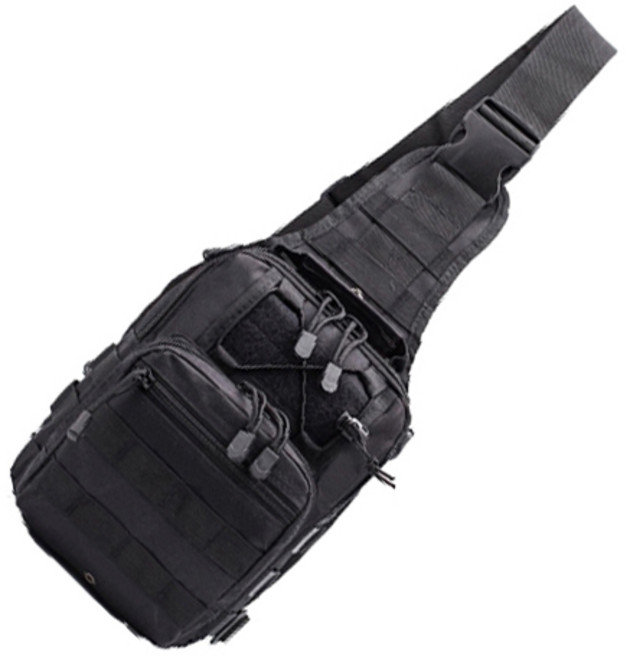 루어낚시 보조가방 크로스백, 블랙