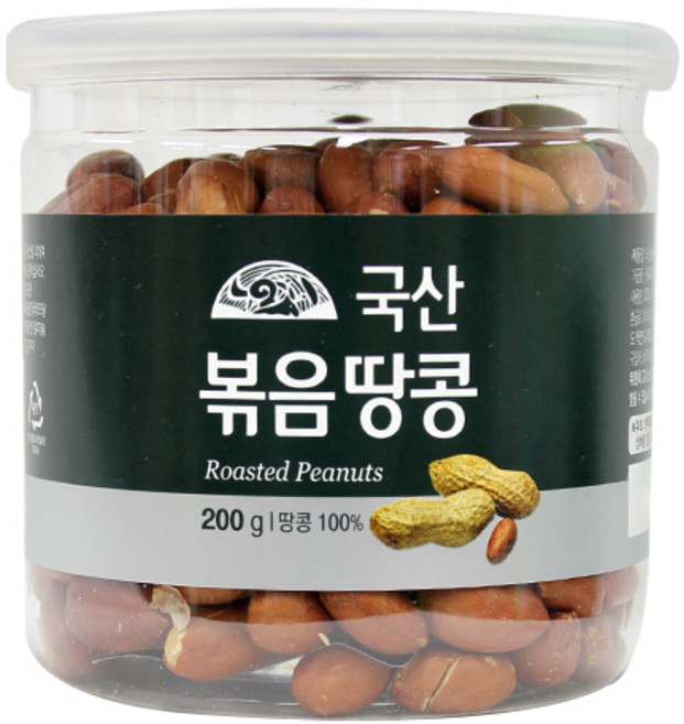Organic Story herb 韓國產炒花生, 200g, 1罐
